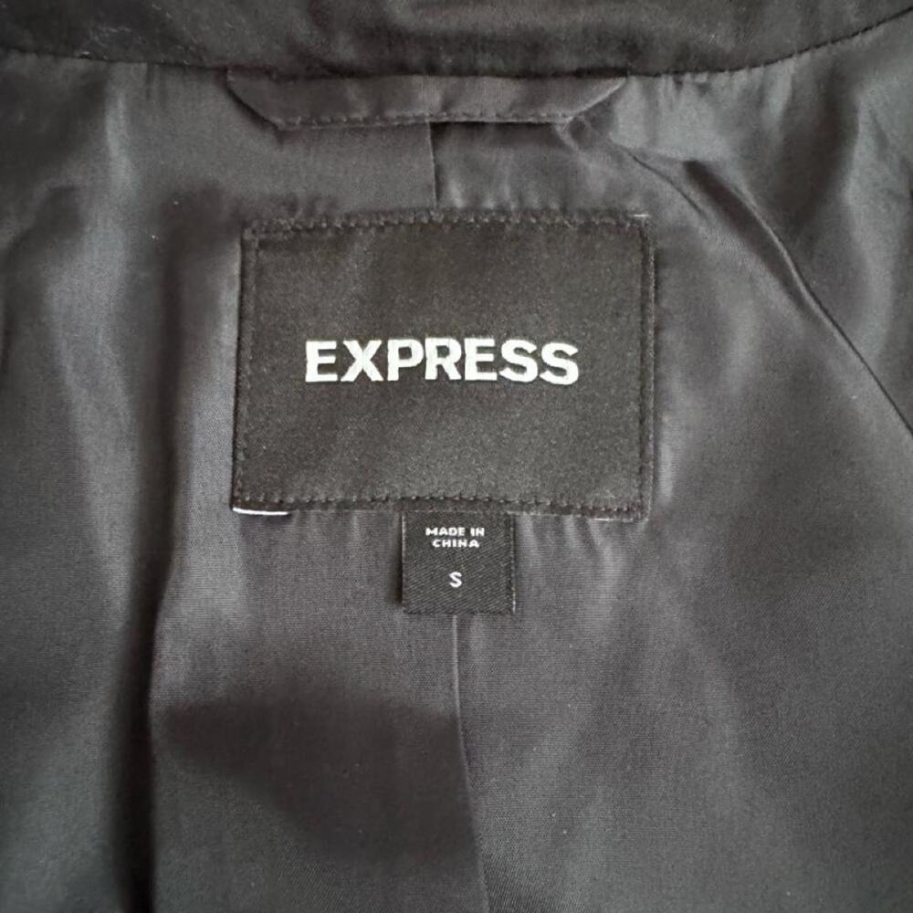 Express colorblock trench coat black - Picture 4 of 5